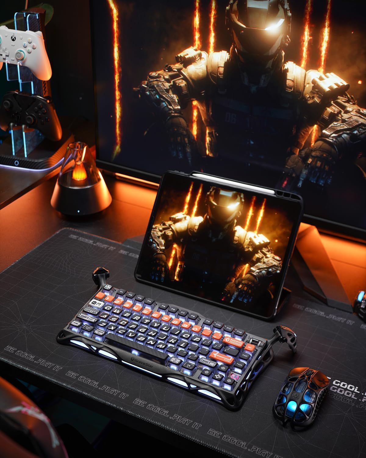 GravaStar Teclado mecánico inalámbrico Mercury K1 Pro para juegos,...