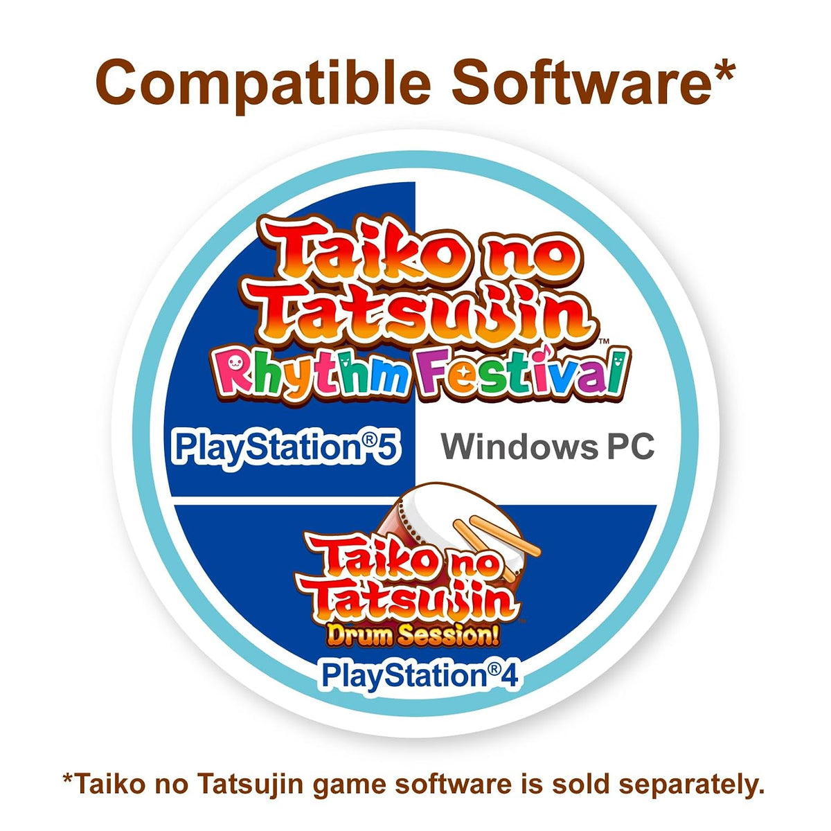 Controlador de batería HORI Taiko No Tatsujin para PlayStation 5, P...
