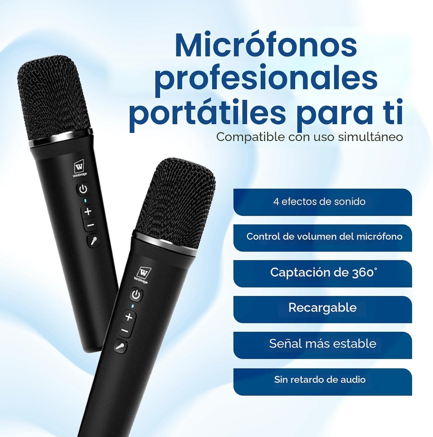 Amplificador de voz inalámbrico de 100 W, altavoz Bluetooth fuerte...