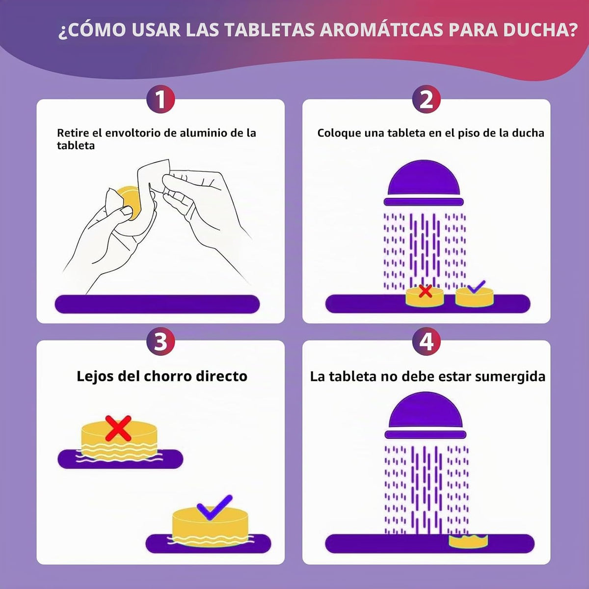 Vaporizadores de ducha para aromaterapia, paquete de 12 bombas de d...