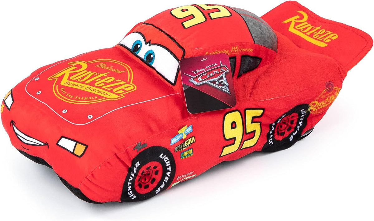 Disney Pixar Cars 3 Almohada de Peluche Rellena Lightning McQueen R...