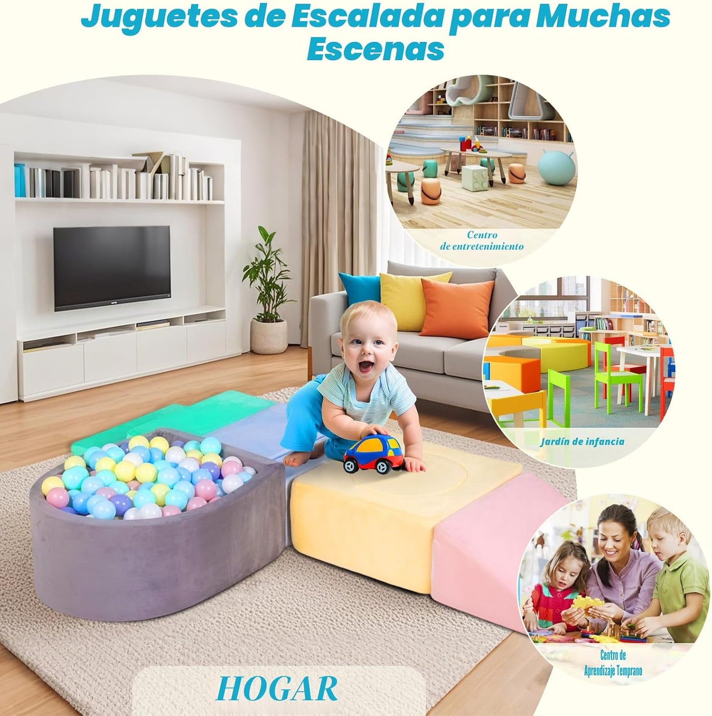 HHH HIKECUCAN Juguetes de escalada para niños pequeños de 1 a 3 año...