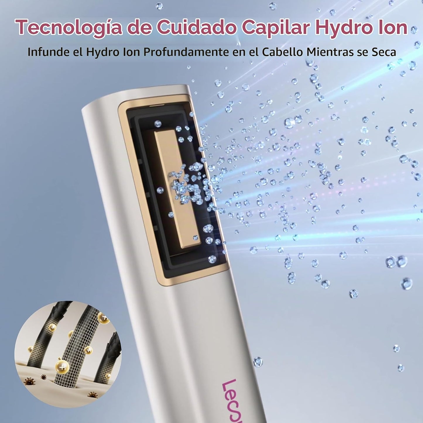 Secador de pelo de hidro-ion, secador de pelo de alta velocidad 4 e...
