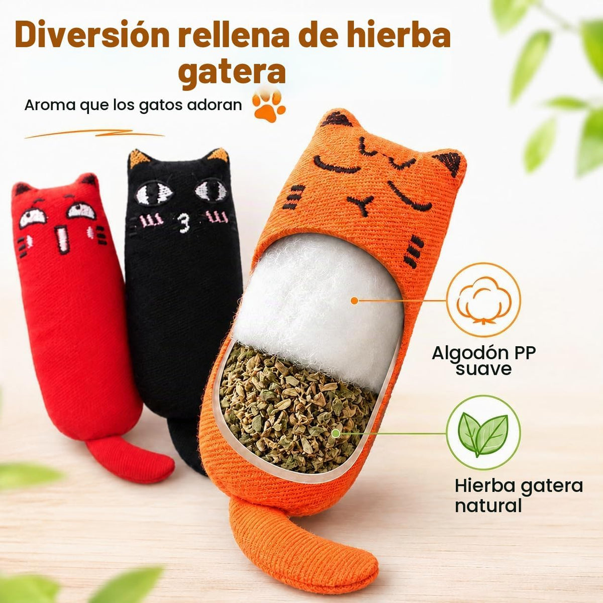 Legendog - 5 piezas de juguete para gatos, masticable, resistente a...