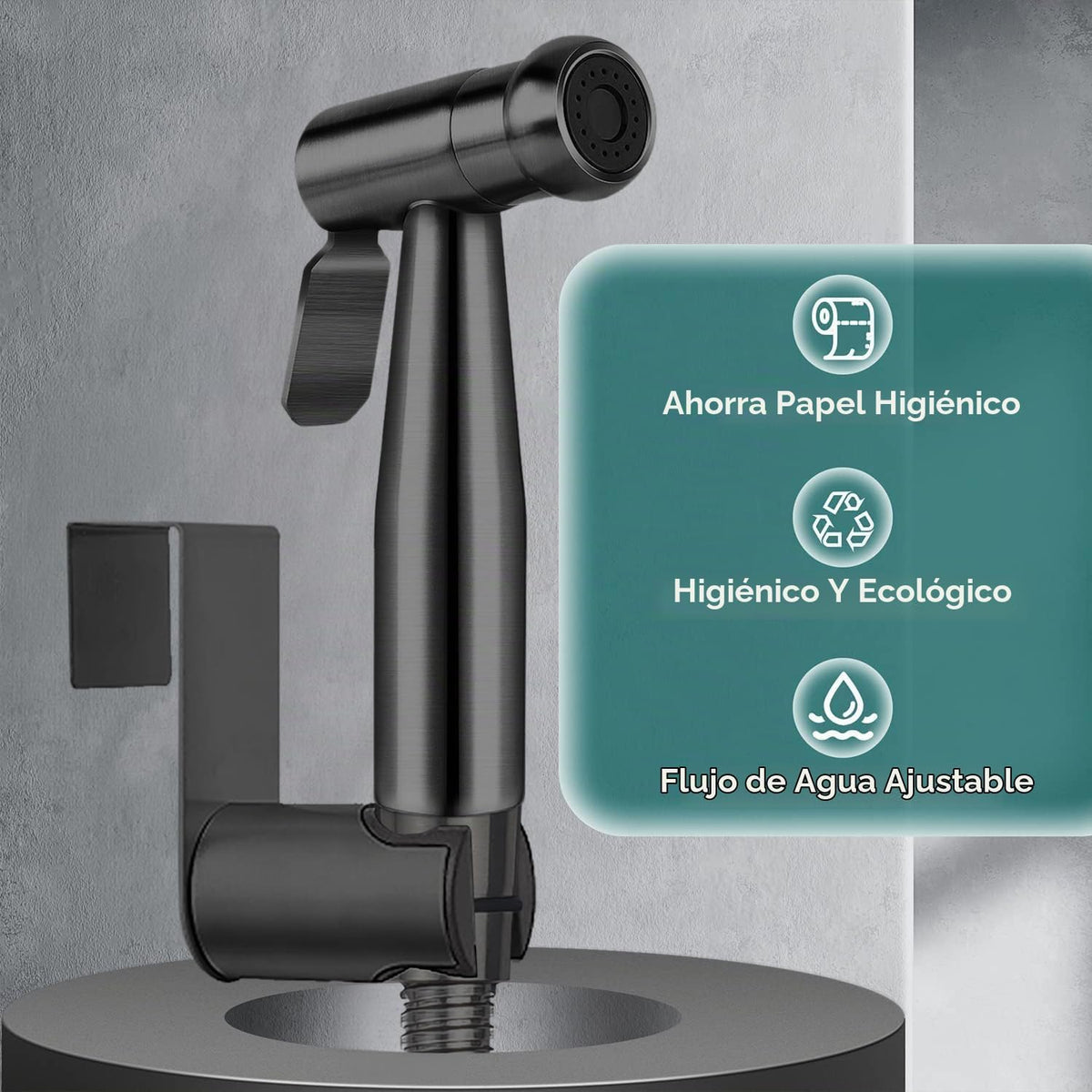 Pulverizador de bidé de mano para inodoro, juego de rociador de bid...