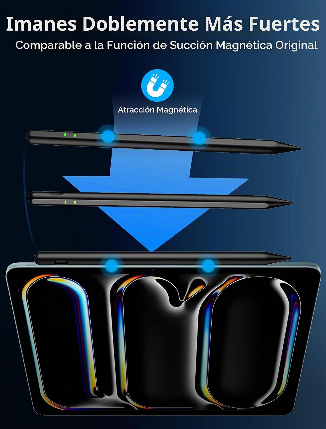 Lápiz para Apple iPad A16\/10\/9\/8\/7\/6ª generación, Pro 13\/12.9...