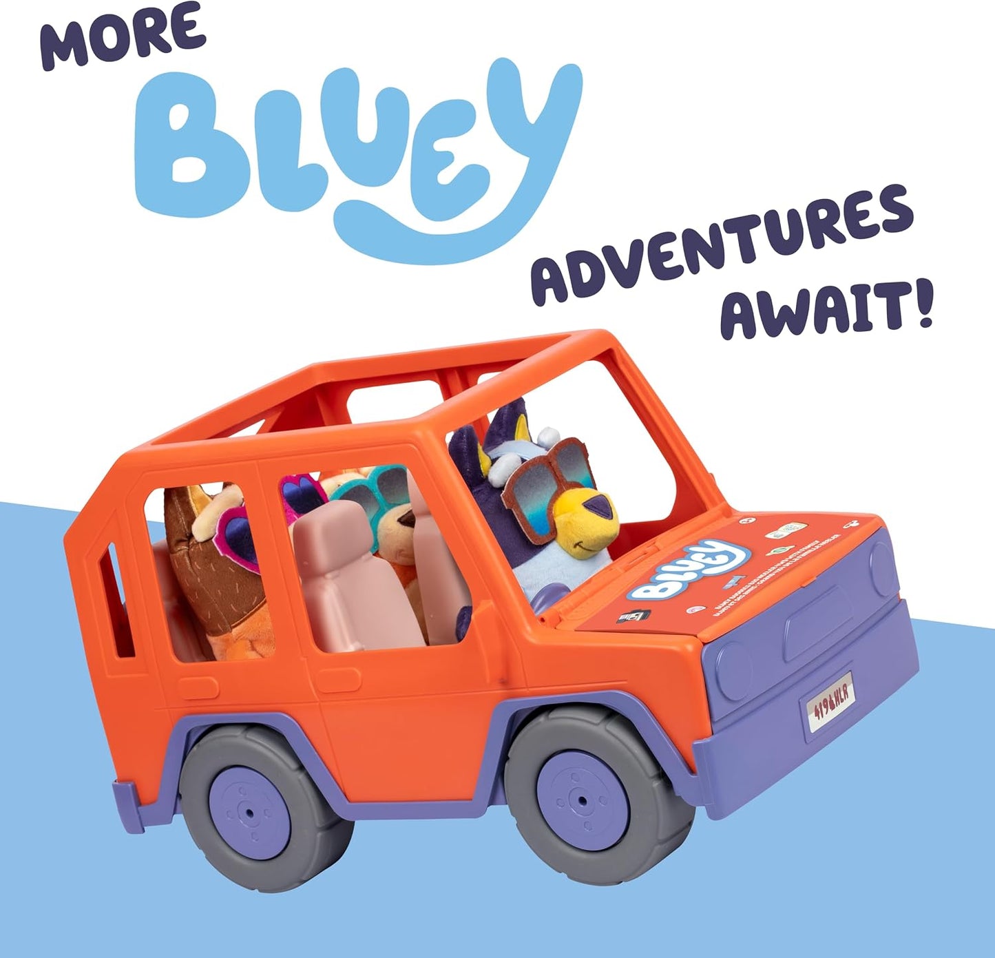 Bluey Big Heeler 4WD - Coche de juguete, bingo y chile | Coche de g...