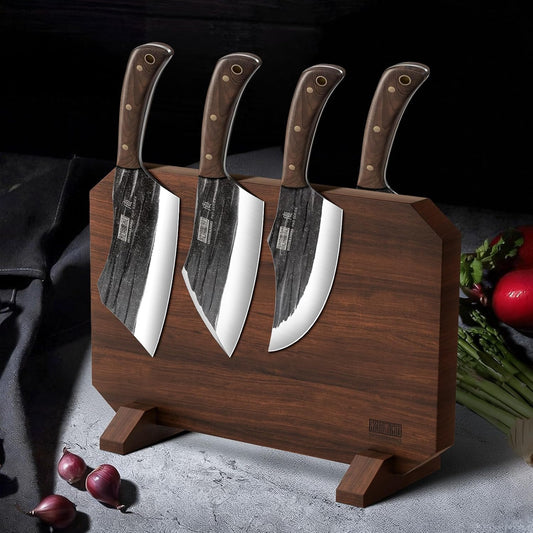 HOSHANHO Juego de cuchillos de cocina de carnicero de 8 piezas, jue...