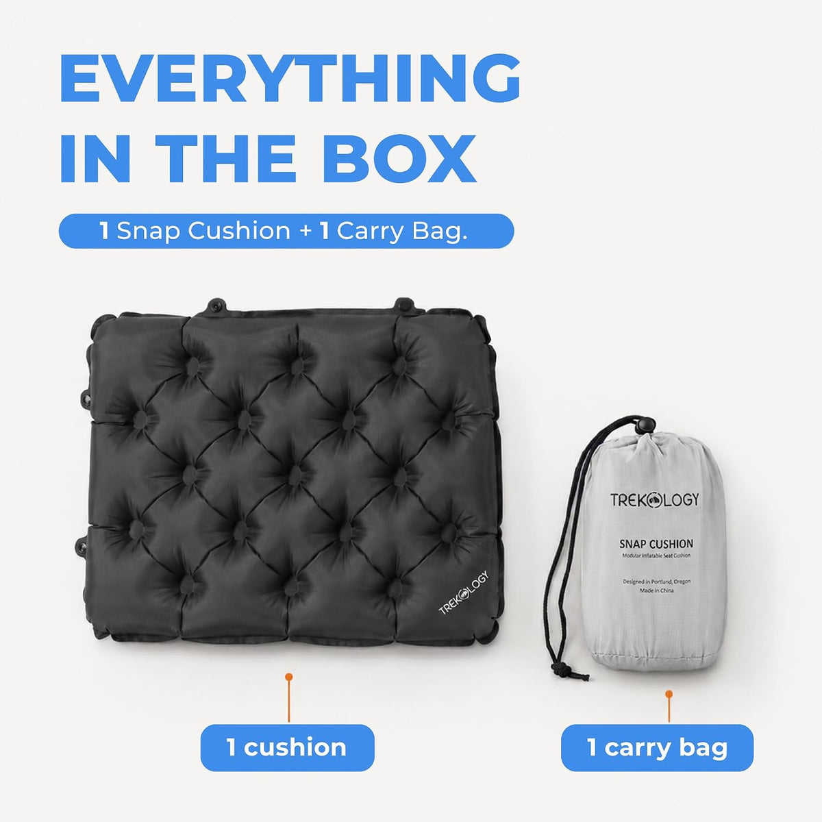TREKOLOGY Cojín inflable para asiento de estadio para viajes aéreos...