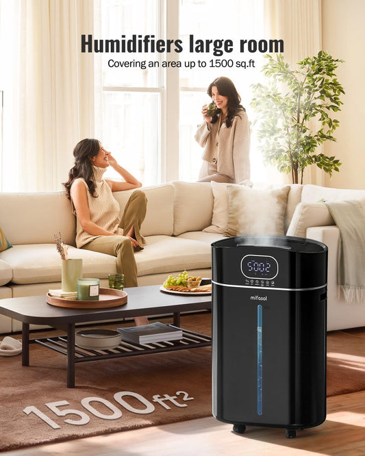 Humidificador de niebla fría y cálida de 4.2 galones\/16L para habi...