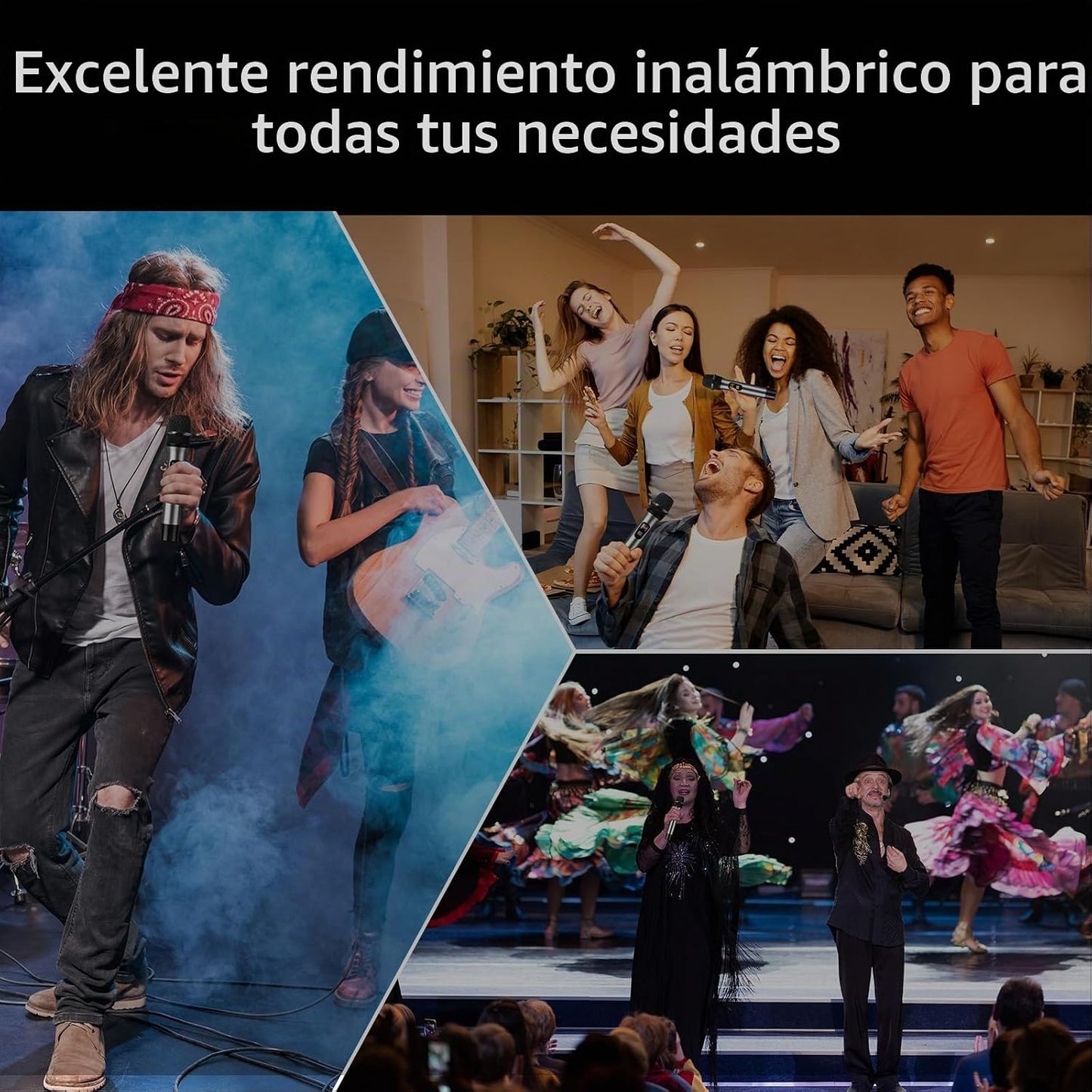 TONOR - Sistema de micrófonos inalámbricos, micrófono inalámbrico U...