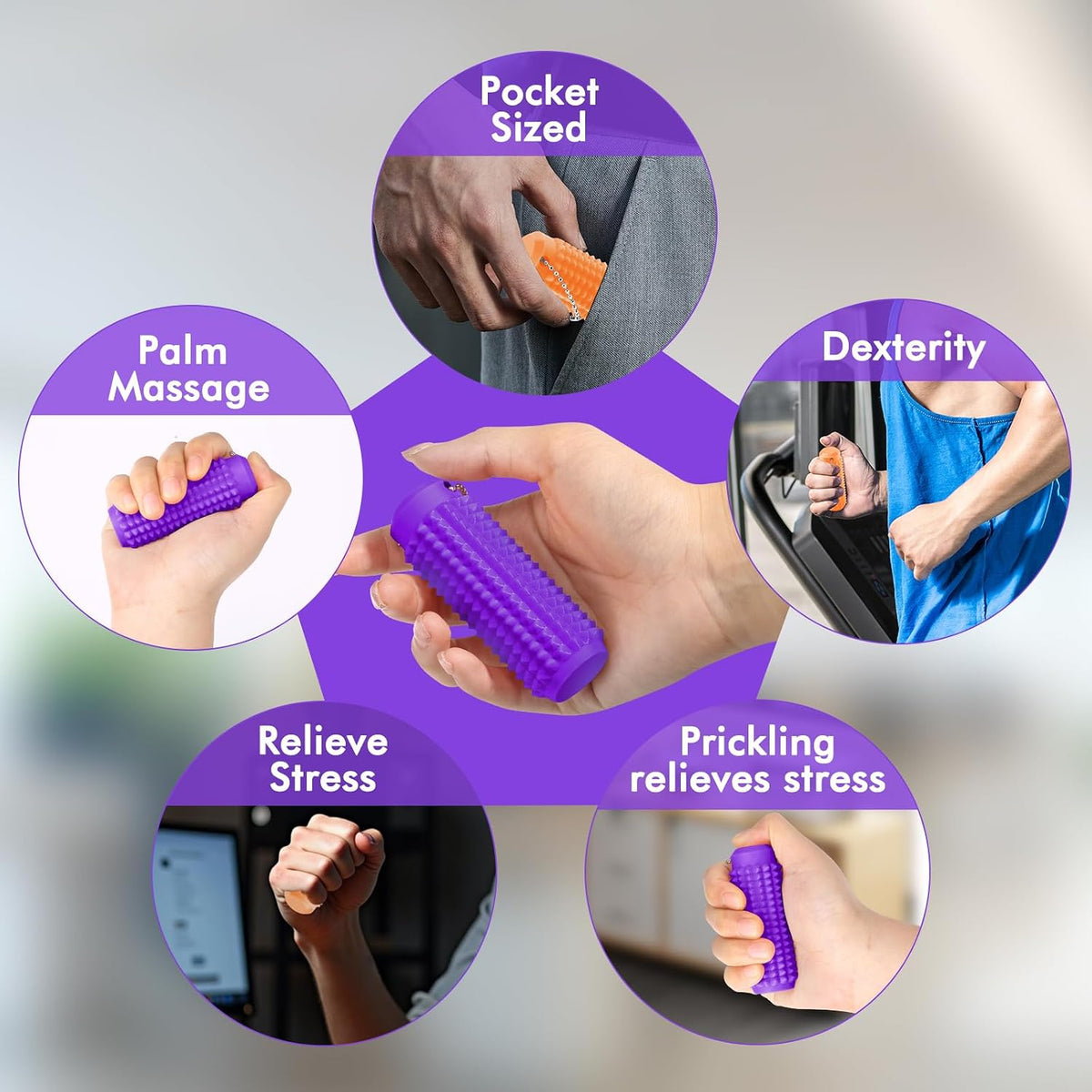 Juguetes Fidget Pain Stim Paquete de 2, Juguetes Fidget para Adulto...