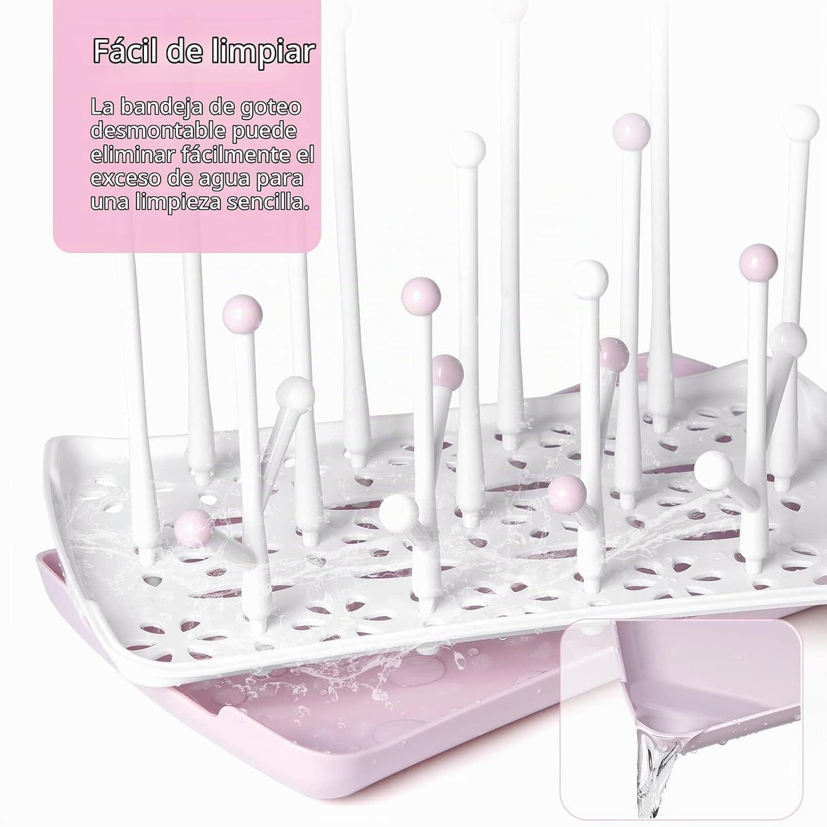 Estante para secar biberones Termichy, estante para biberones de gr...