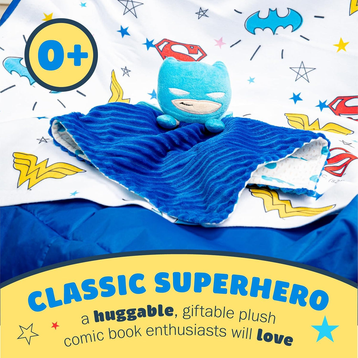 KIDS PREFERRED DC Comics - Manta de seguridad de Batman Lovey, suav...
