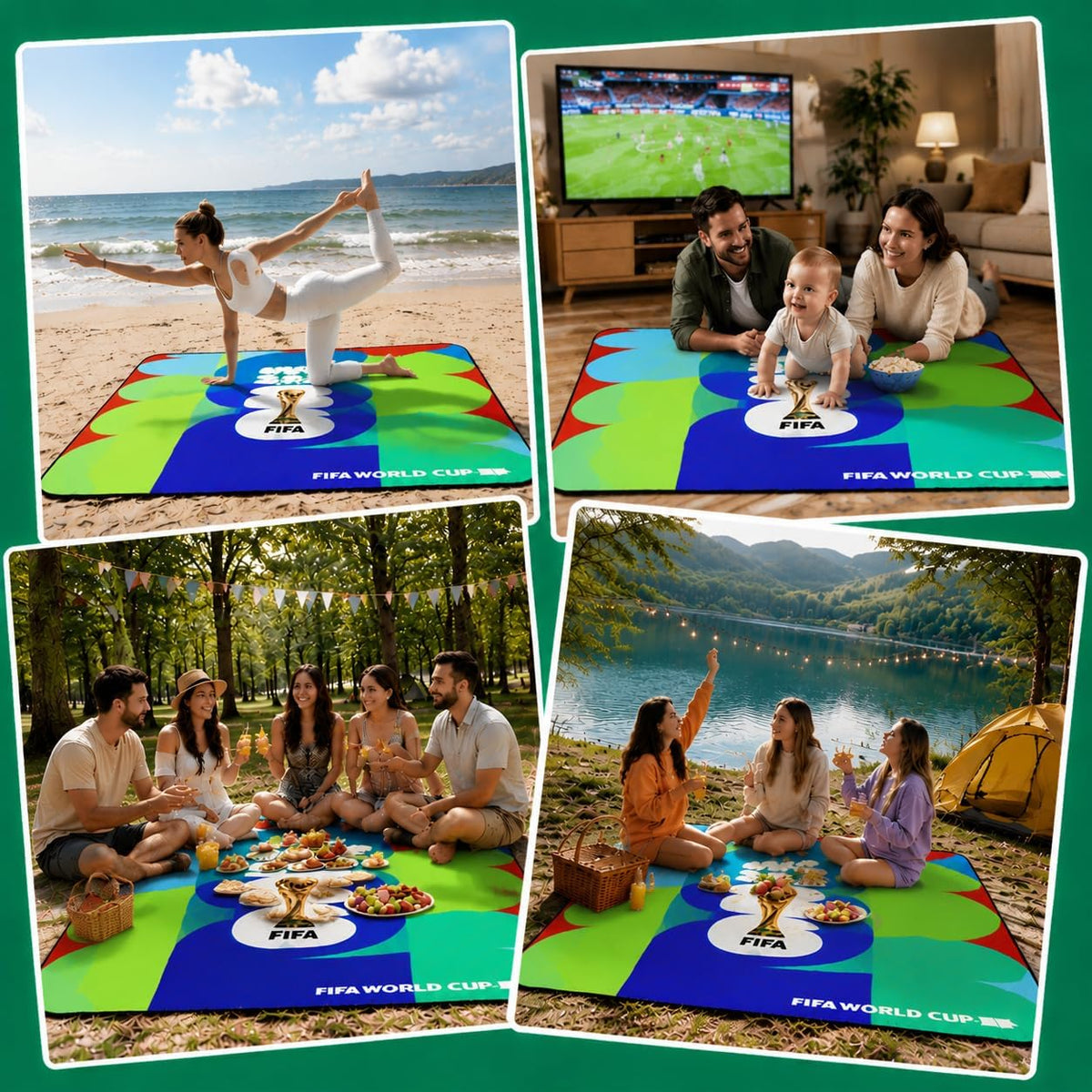 Manta de picnic de la Copa Mundial de la FIFA 2026, manta de playa...