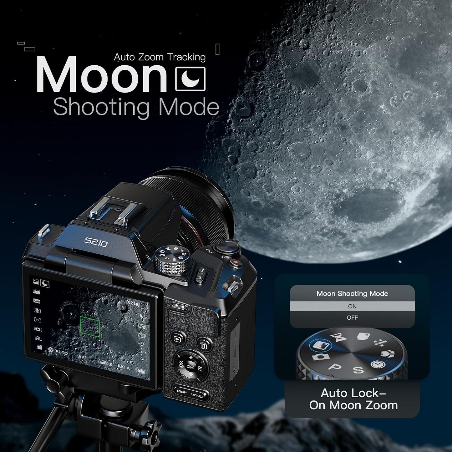 Cámara digital de 8K y 64MP para fotografía, zoom de 48X con modo l...