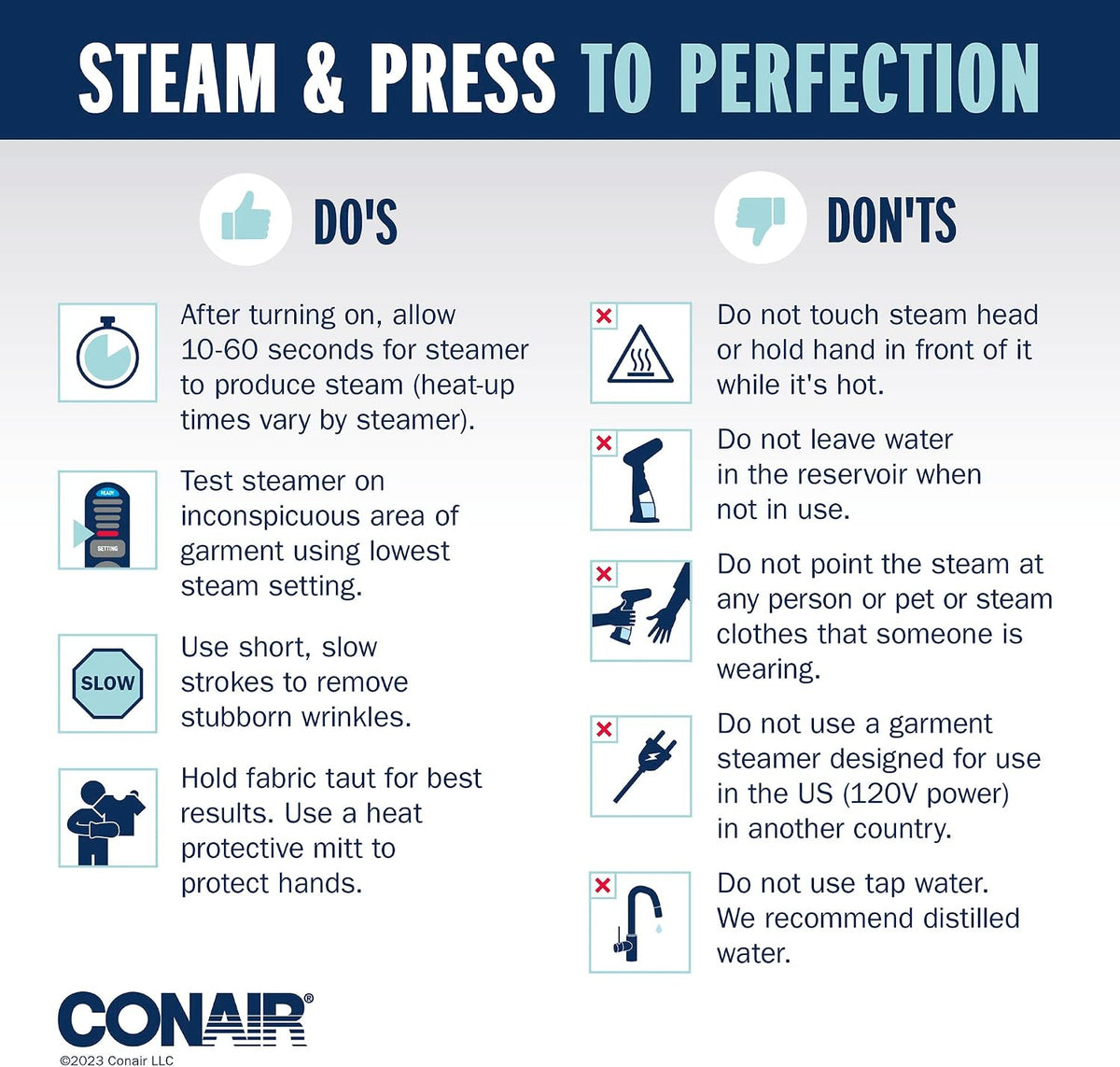 Conair Vaporizador de mano para ropa, ExtremeSteam 1200W, diseño po...