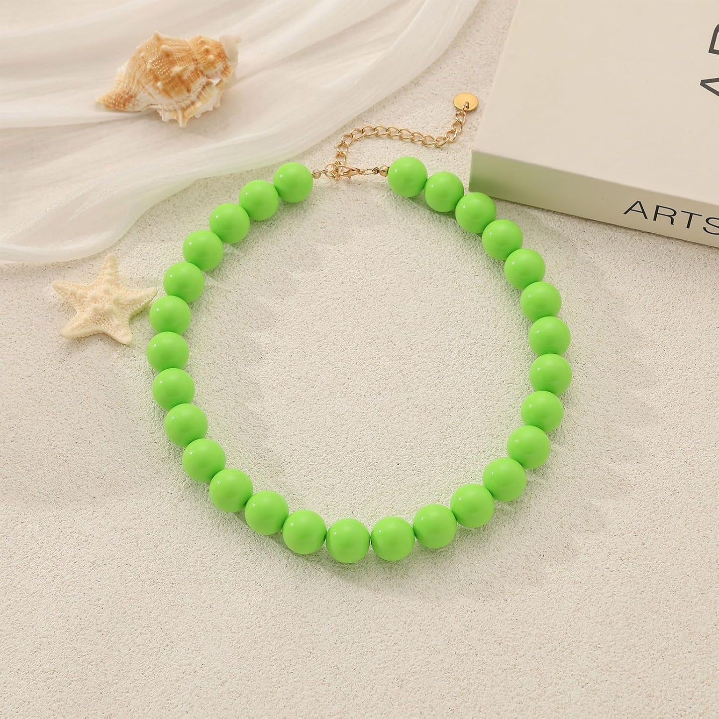 Lsljilidzsw Collar de cuentas gruesas para mujer, 0.631 pulgadas, c...