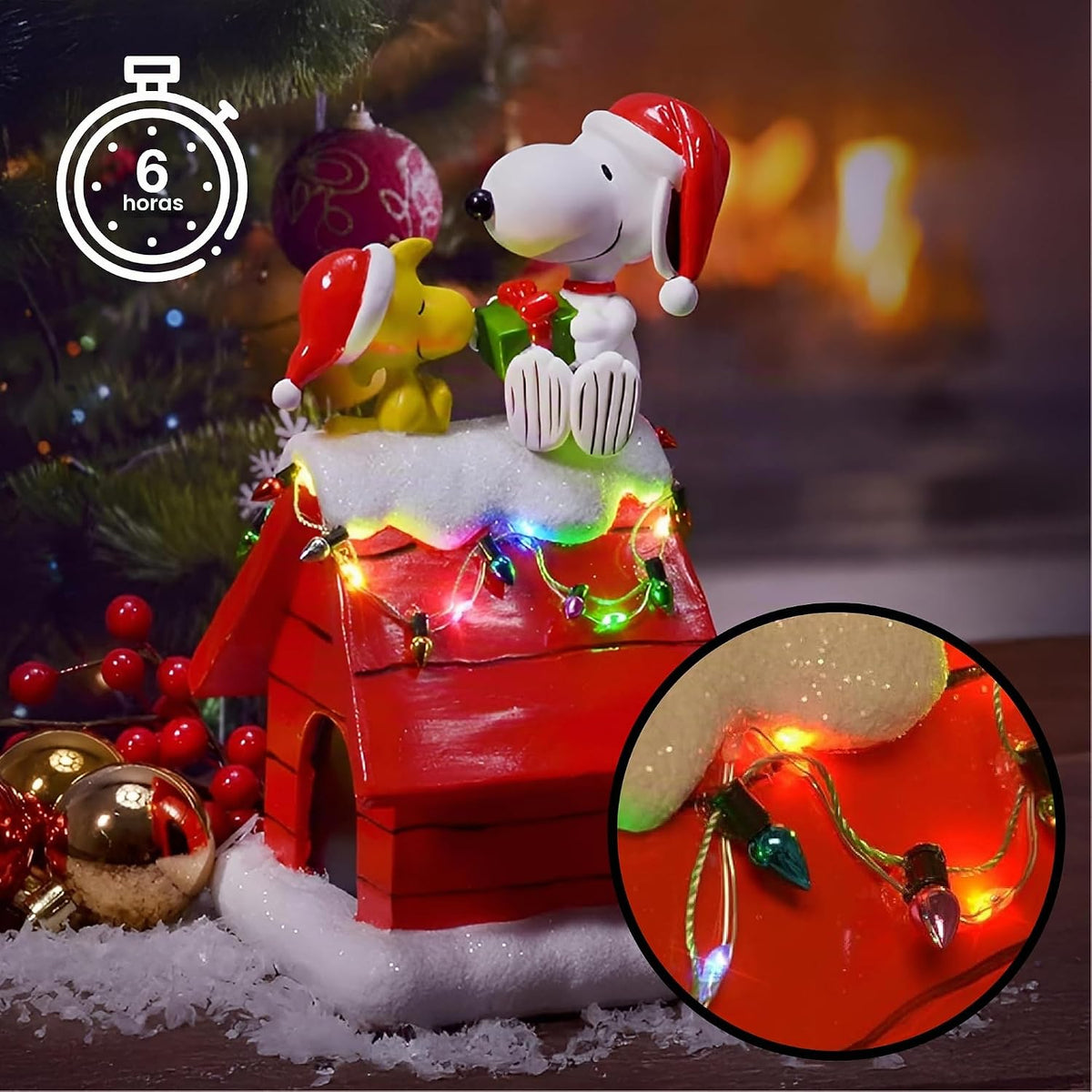 Mark Feldstein, Peanuts Snoopy's Dog House - Figura navideña de...
