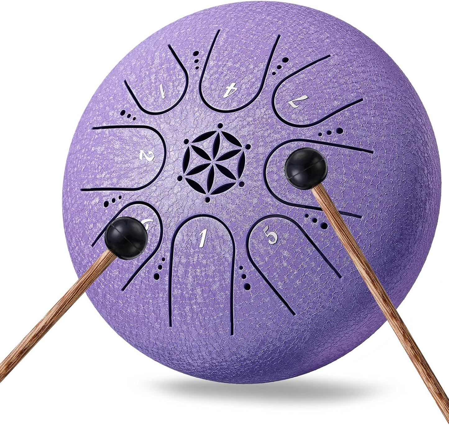 Tambor de lengua de acero 6 pulgadas 8 notas instrumento musical, r...