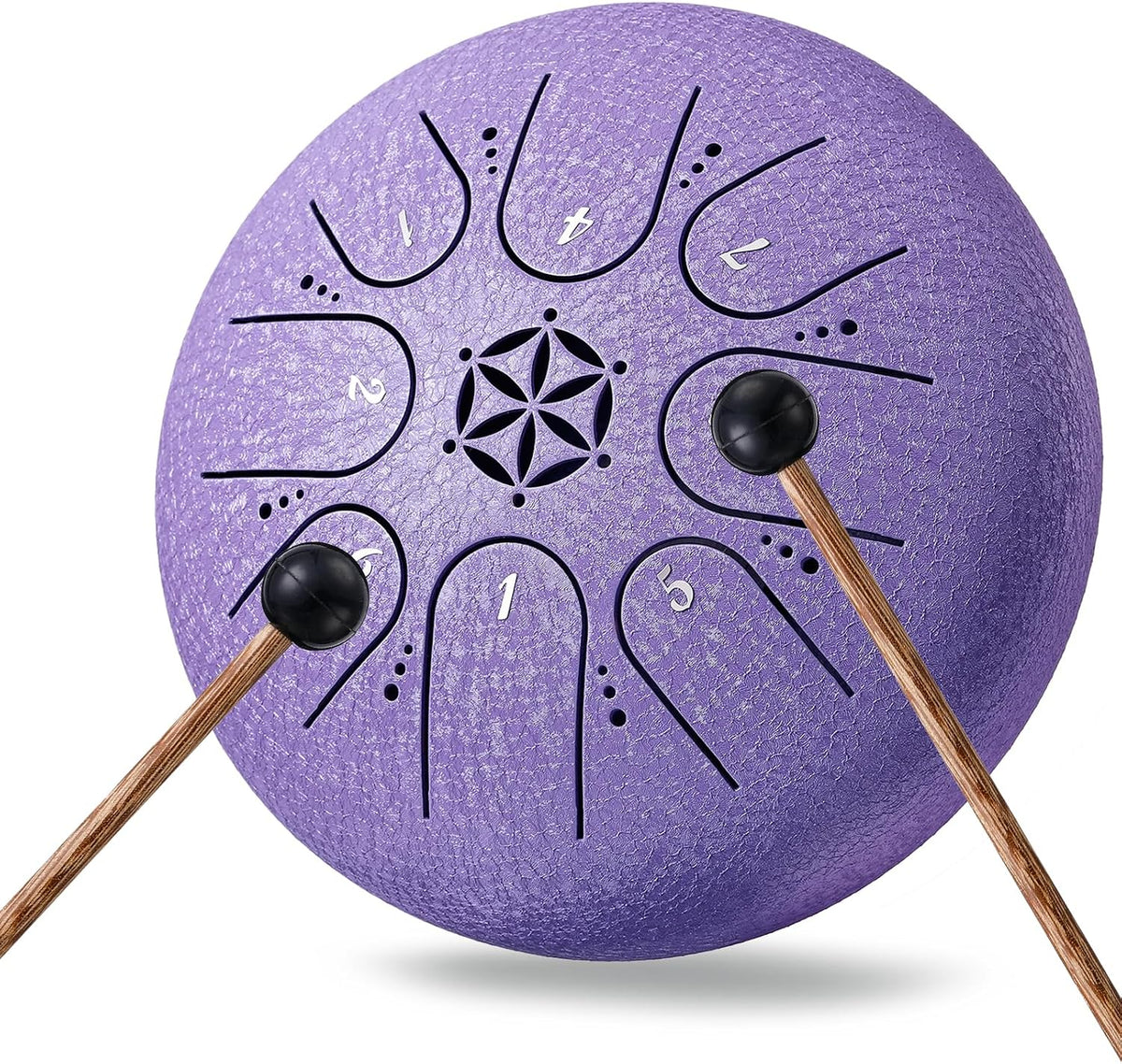 Tambor de lengua de acero 6 pulgadas 8 notas instrumento musical, r...