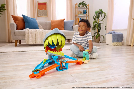 Conjunto de pista de coche de juguete Hot Wheels, juego de playa Ci...