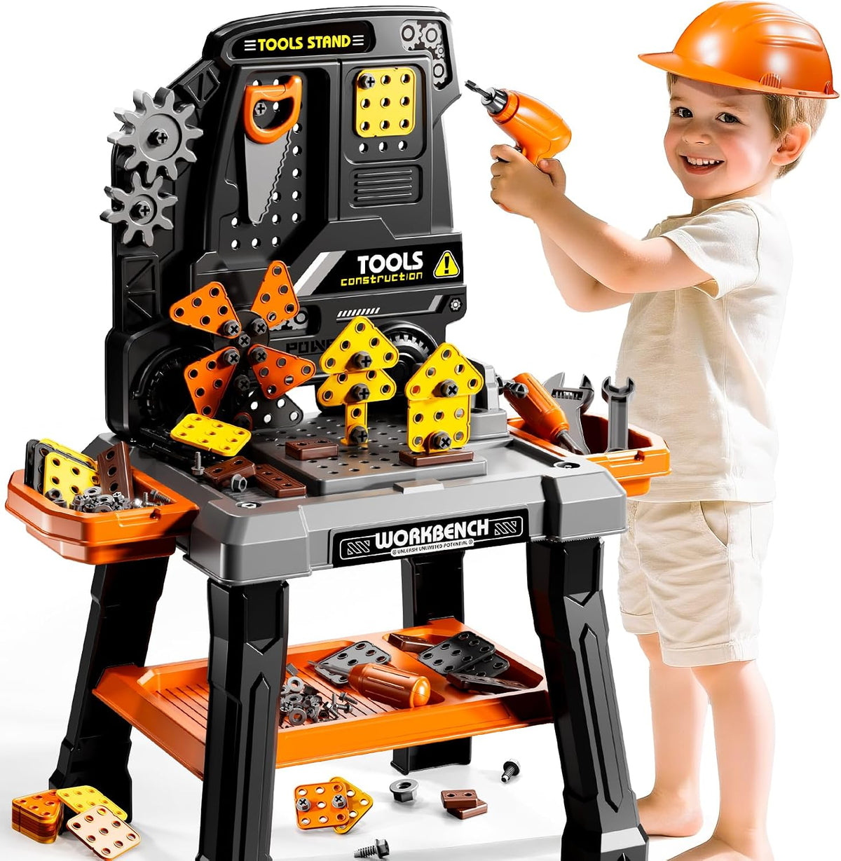 KIZONLY Juego de Juguetes de Herramientas para Niños con Sonido de...