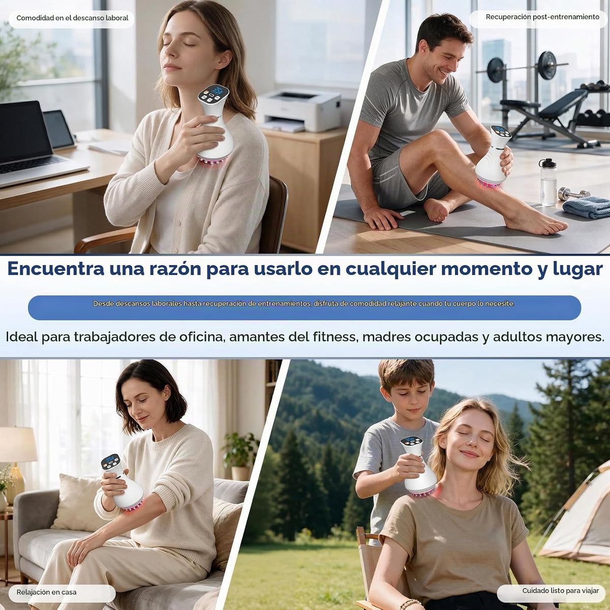 Masajeador de drenaje linfático Mango Moon, herramienta de masaje p...