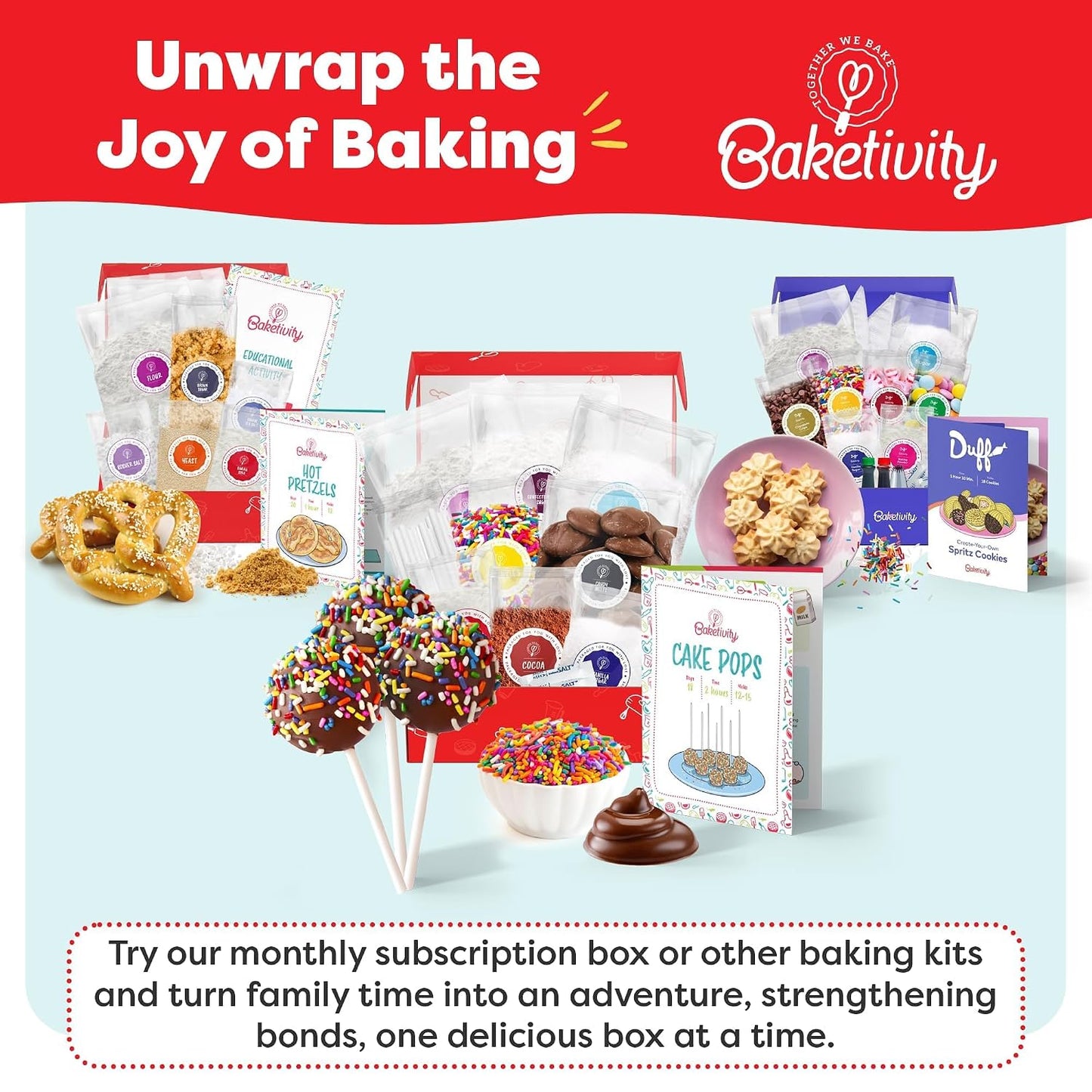 Baketivity Kids - Kit de actividad DIY para hornear - Haz delicioso...