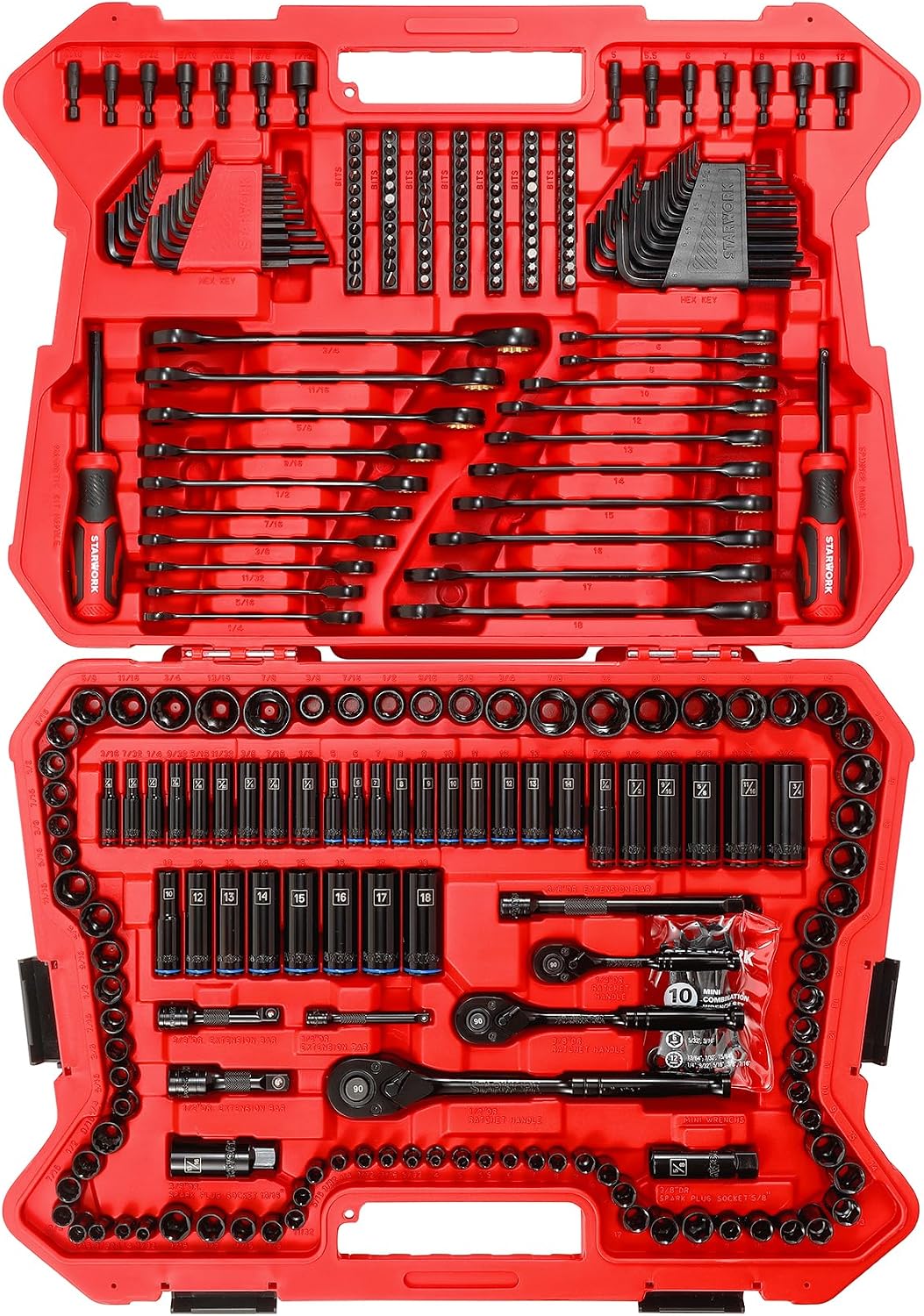 STARWORK TRUE MECHANIC - Juego de herramientas mecánicas de 303 pie...