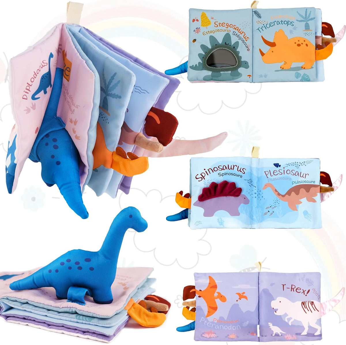 Richgv Libros de juguetes para bebés de 0 a 6 a 12 meses, regalos p...