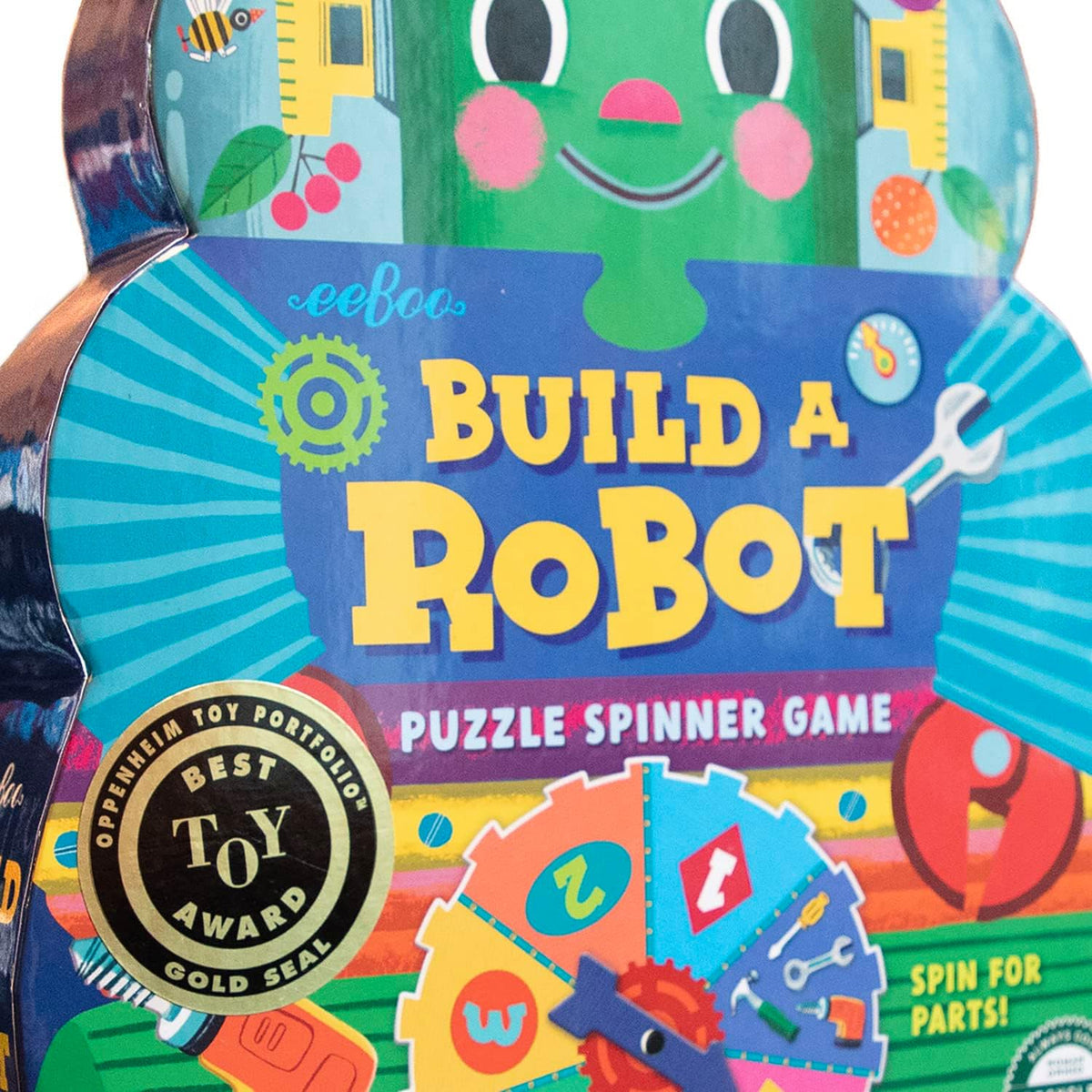 eeBoo Juego de Ruleta Construye un Robot, Combina Números Simples c...