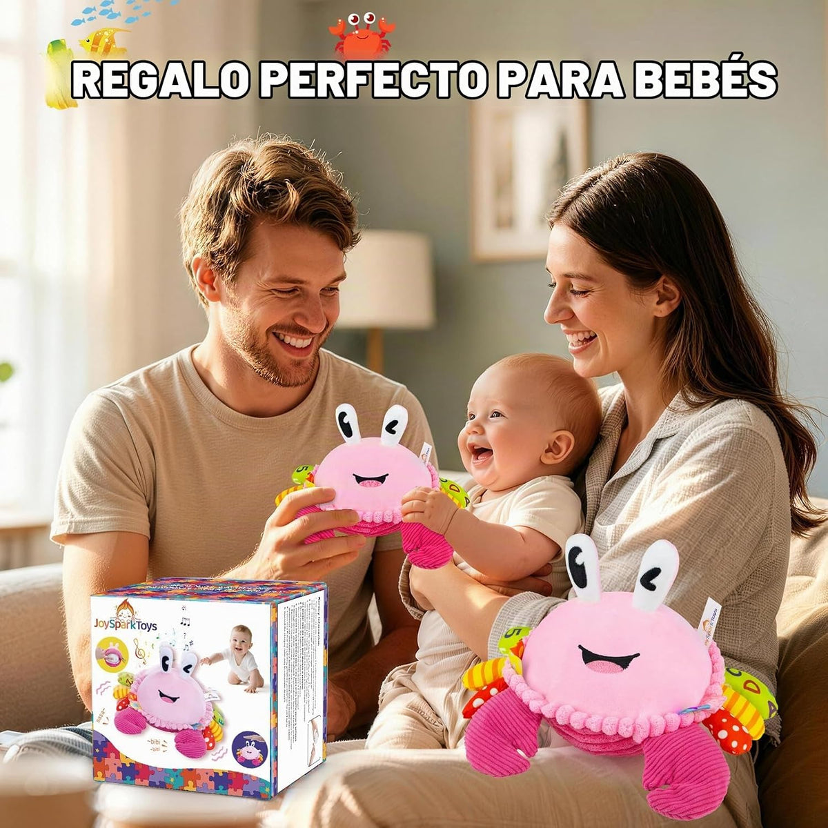 Juguetes para bebés para niñas de 1 año, juguete interactivo para b...
