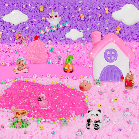 Paquete de 12 kits de slime rosa para niñas, juego de recuerdos de...