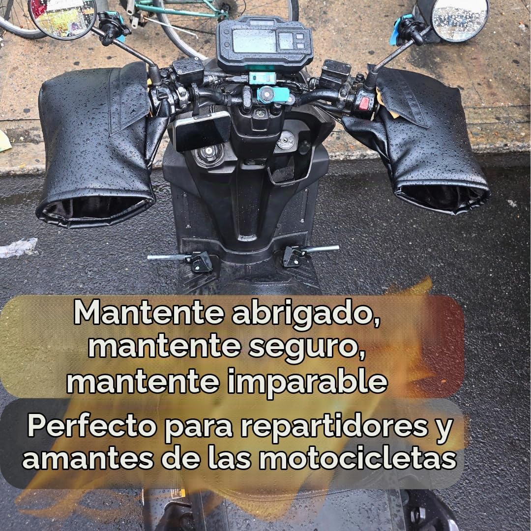 Manoplas de manillar de motocicleta con calefacción de 12 V \u2013...