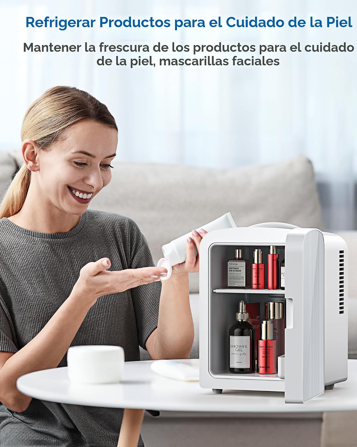 Electactic minirefrigerador, enfriador y calentador portátil compac...