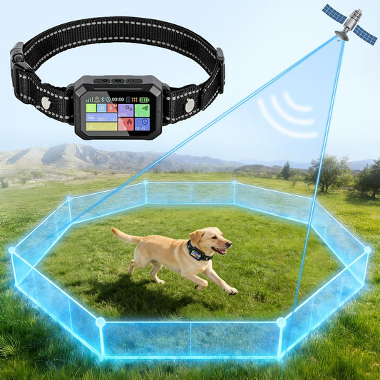 Sistema de valla inalámbrica GPS para collar de perro, control de a...