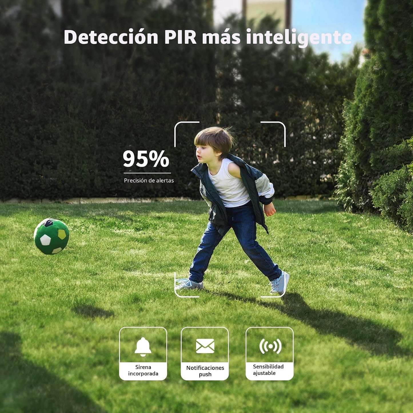 SEHMUA - Cámaras de seguridad solar 2K inalámbricas para exteriores...