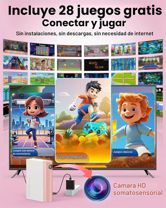 Consola de juegos AR Motion para niños: sistema de videojuegos de T...