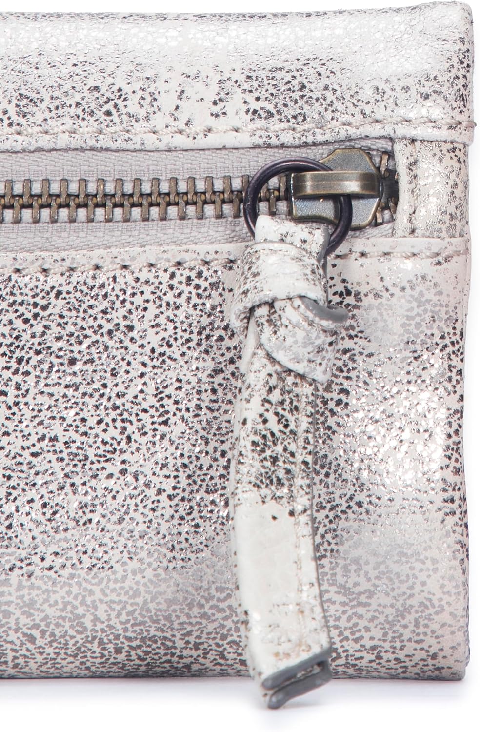Frye Cartera pequeña anudada Nora, Cream Metallic, Talla única, Car...