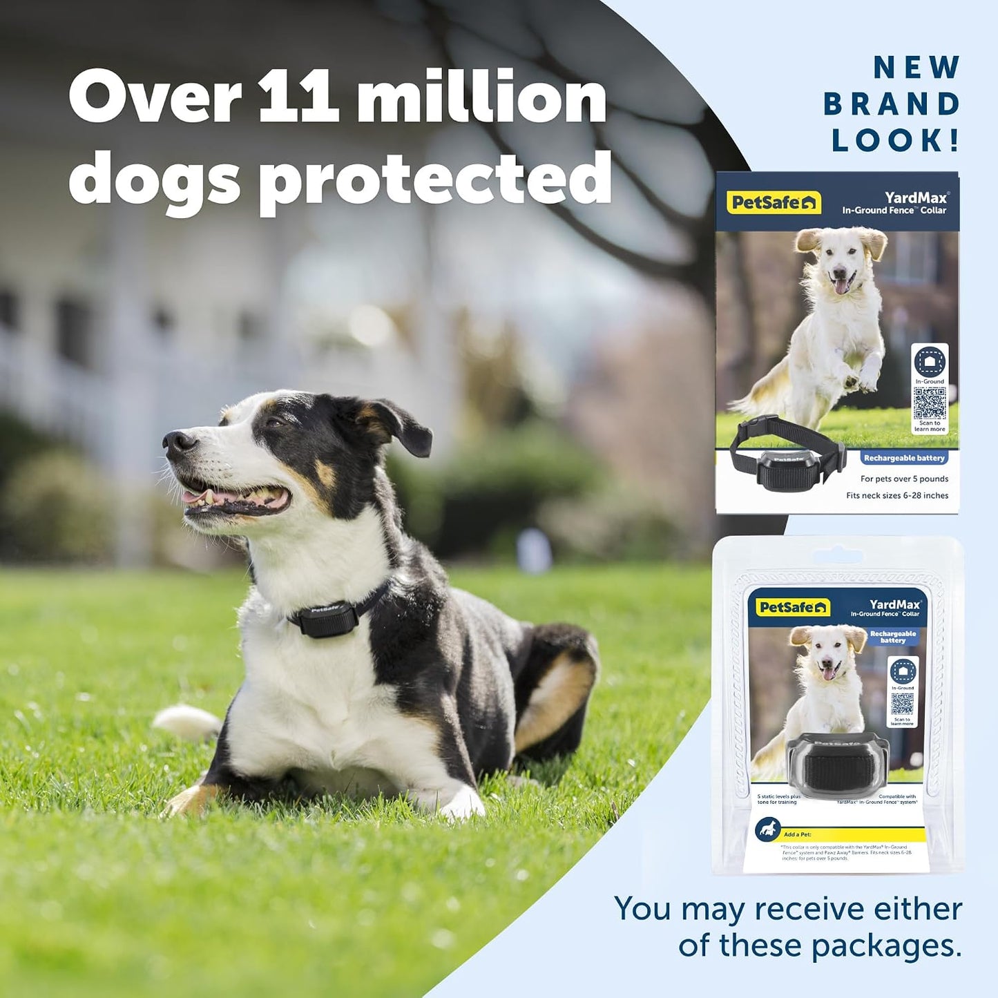 PetSafe YardMax - Collar de valla para perro, collar eléctrico impe...