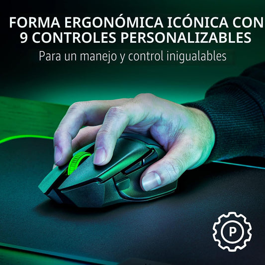Razer Basilisk V3 X HyperSpeed - Ratón inalámbrico personalizable p...
