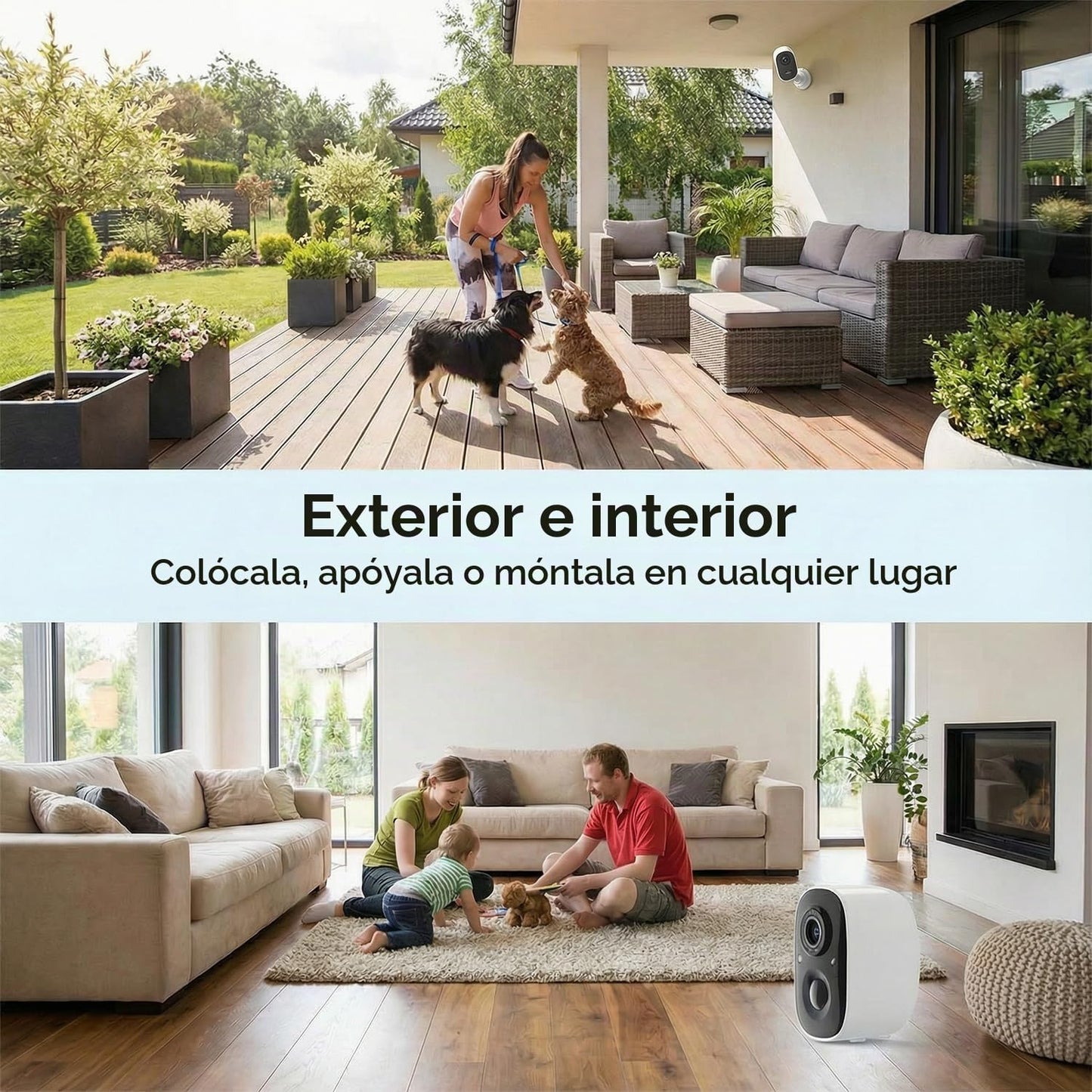 GMK VicoHome Acceso remoto, cámaras de seguridad inalámbricas para...
