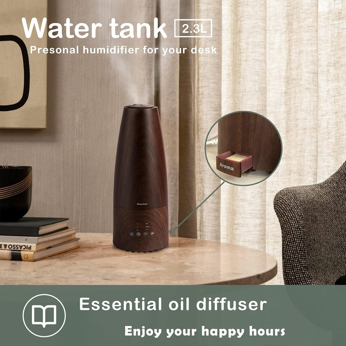 Humidificador de niebla fría, Elecameier humidificador de aire para...