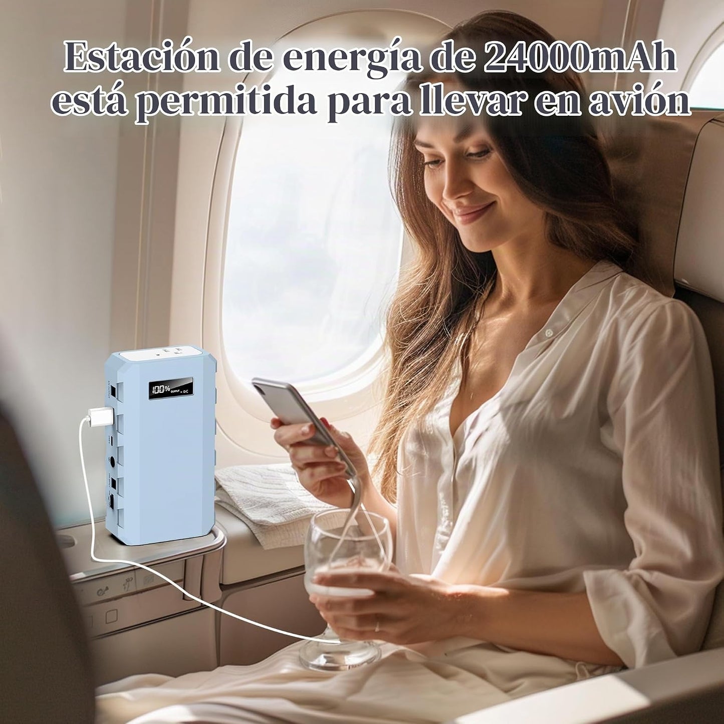 SinKeu Cargador Portátil de 24000mAh Banco de Energía, Banco de Ene...