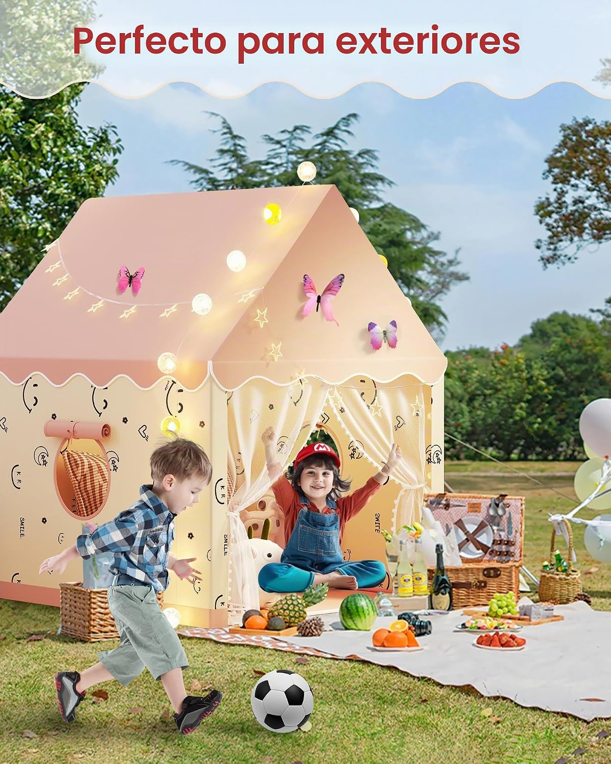 Tienda de campaña para niños, tienda de campaña de princesa para in...