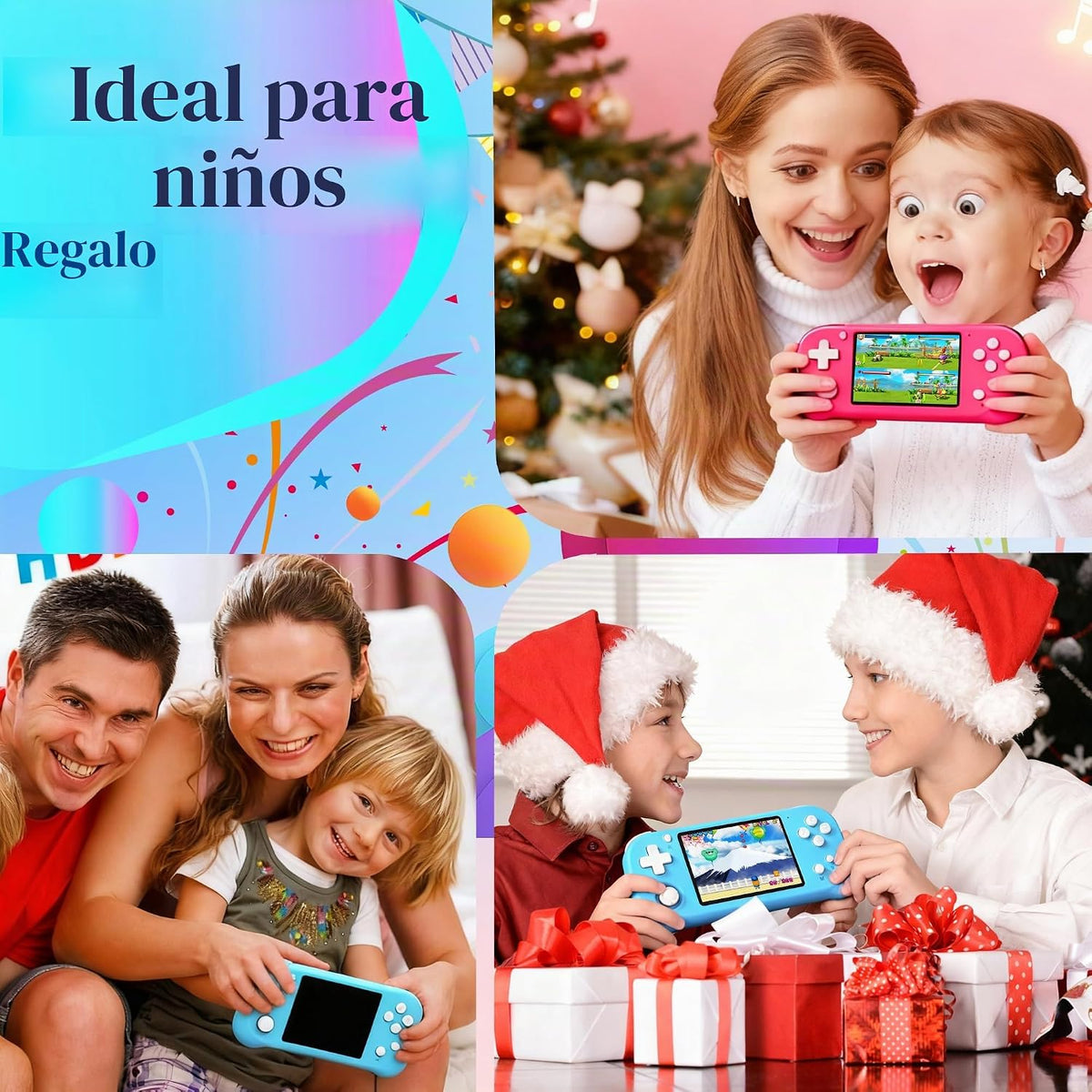 Beijue - Juego de mano para niños con pantalla IPS de 3.5''...