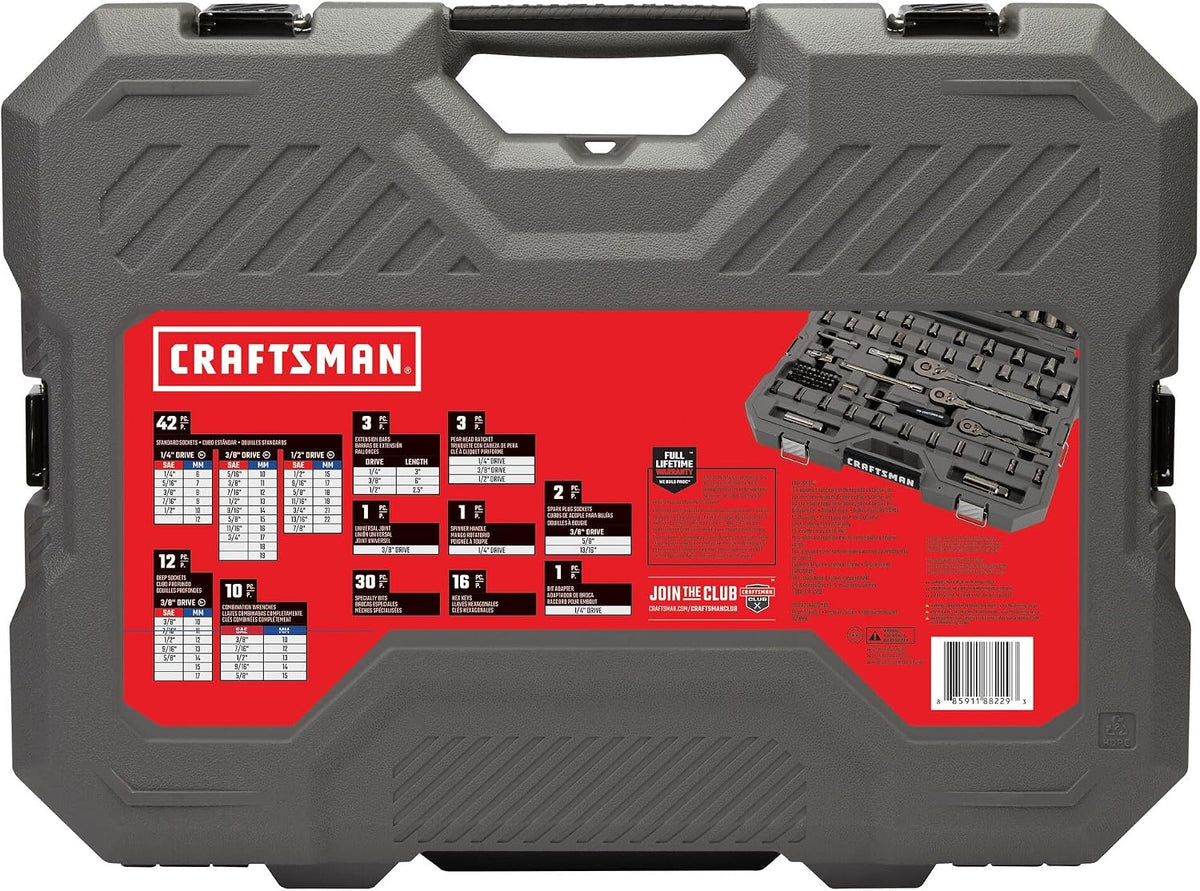 CRAFTSMAN OVERDRIVE - Juego de herramientas mecánicas de 121 piezas...