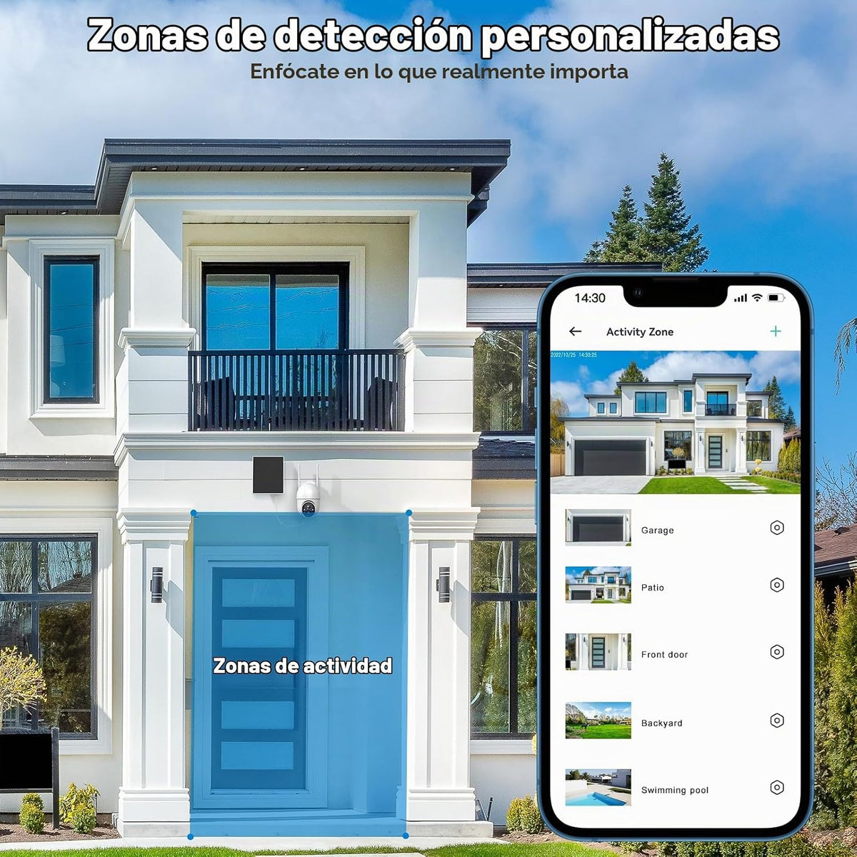 Poyasilon Cámaras de seguridad solar inalámbricas para exteriores,...