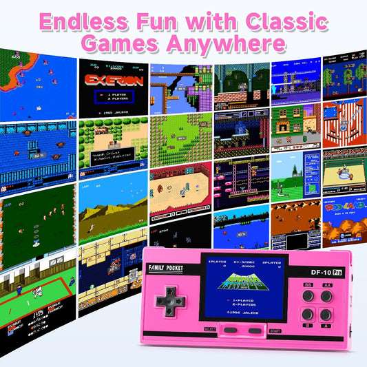 Juego de mano para niños, 10 juegos clásicos retro precargados, pan...